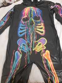 Przebranie kostium niezwykły kolorowy szkielet szkieletor rozmiar 52