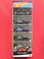 Fotmula 1 Hot Wheels five Pack Novo