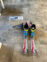 Детские горные лыжи Dynastar 100 см в комплекте с ботинками Lange 21,5