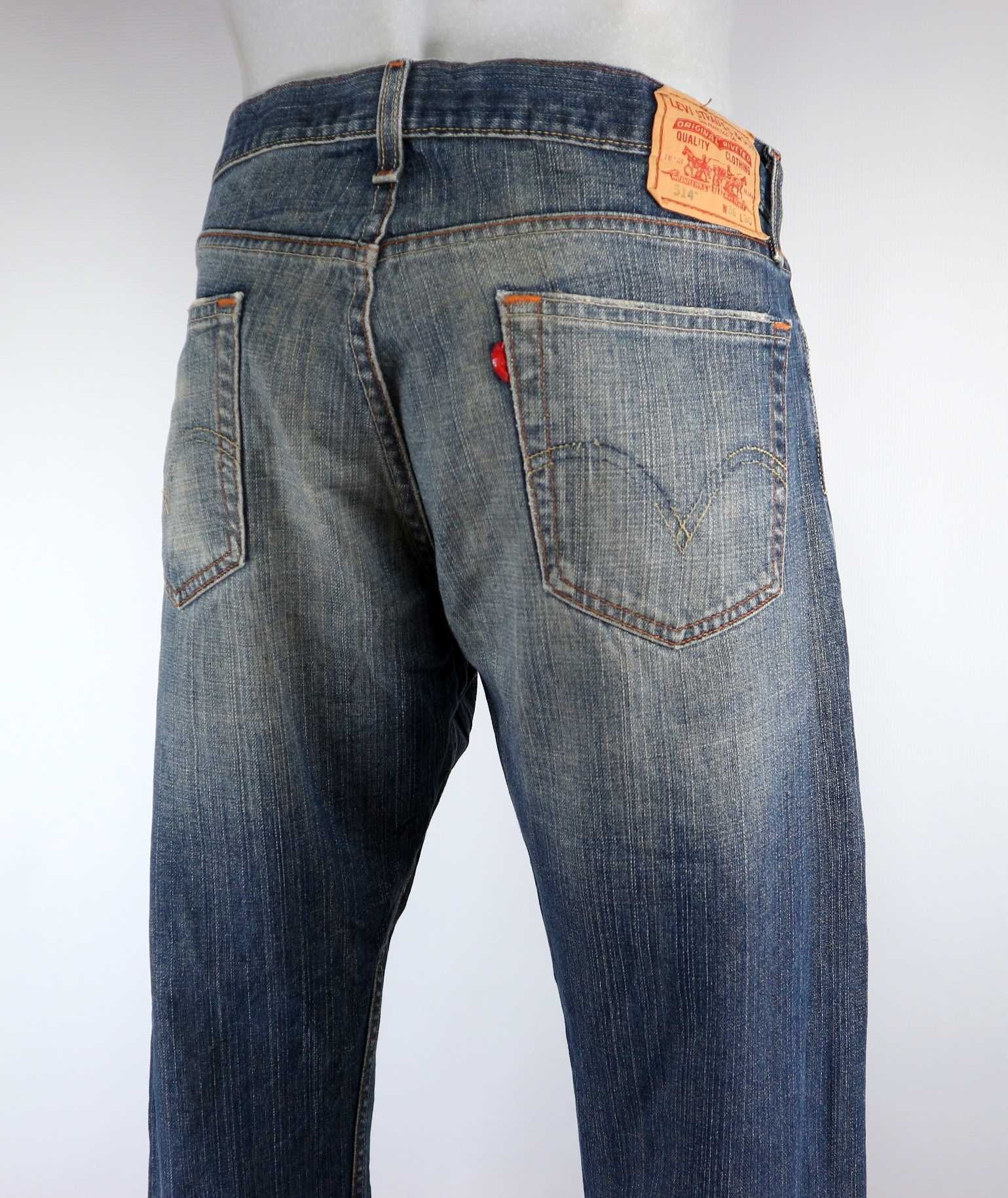 Levis 514 W36 L30 spodnie jeansy pas 2 x 48 cm