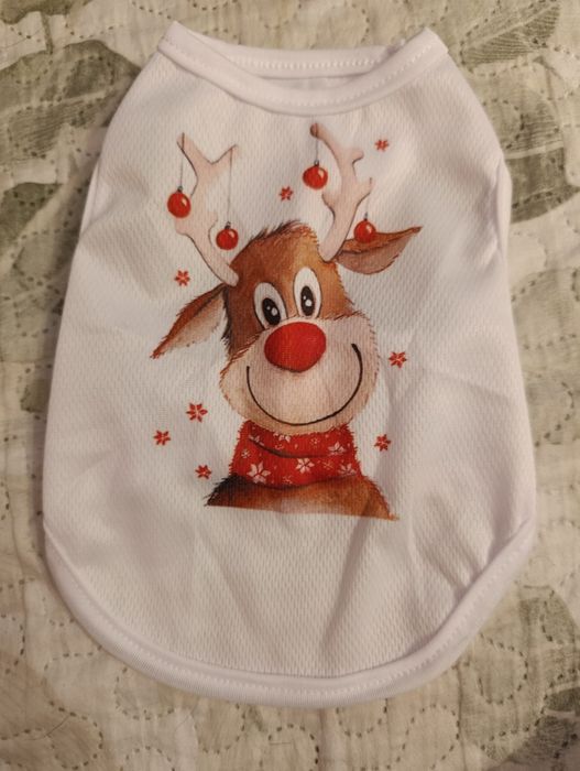 Nowe ubranko dla psa lub kota XS renifer świąteczne