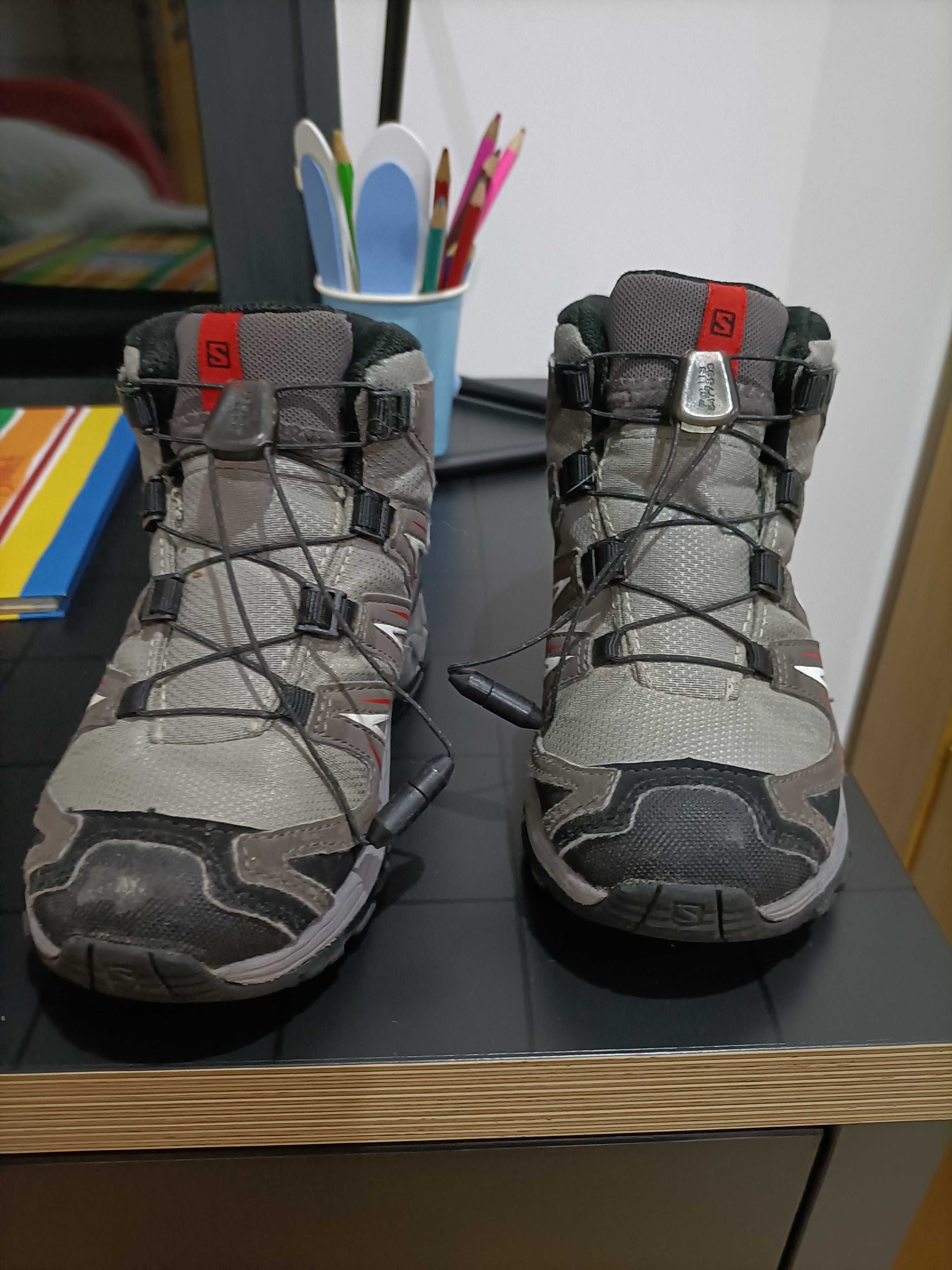 Botas de Inverno Salomon XAPRO para crinaça tamanho 29