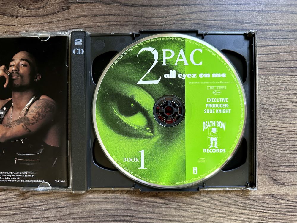 2Pac - All Eyez On Me CD (Green Artwork) West Coast Death Row