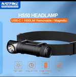 Оригинальный налобный фонарик NATFIRE HS50