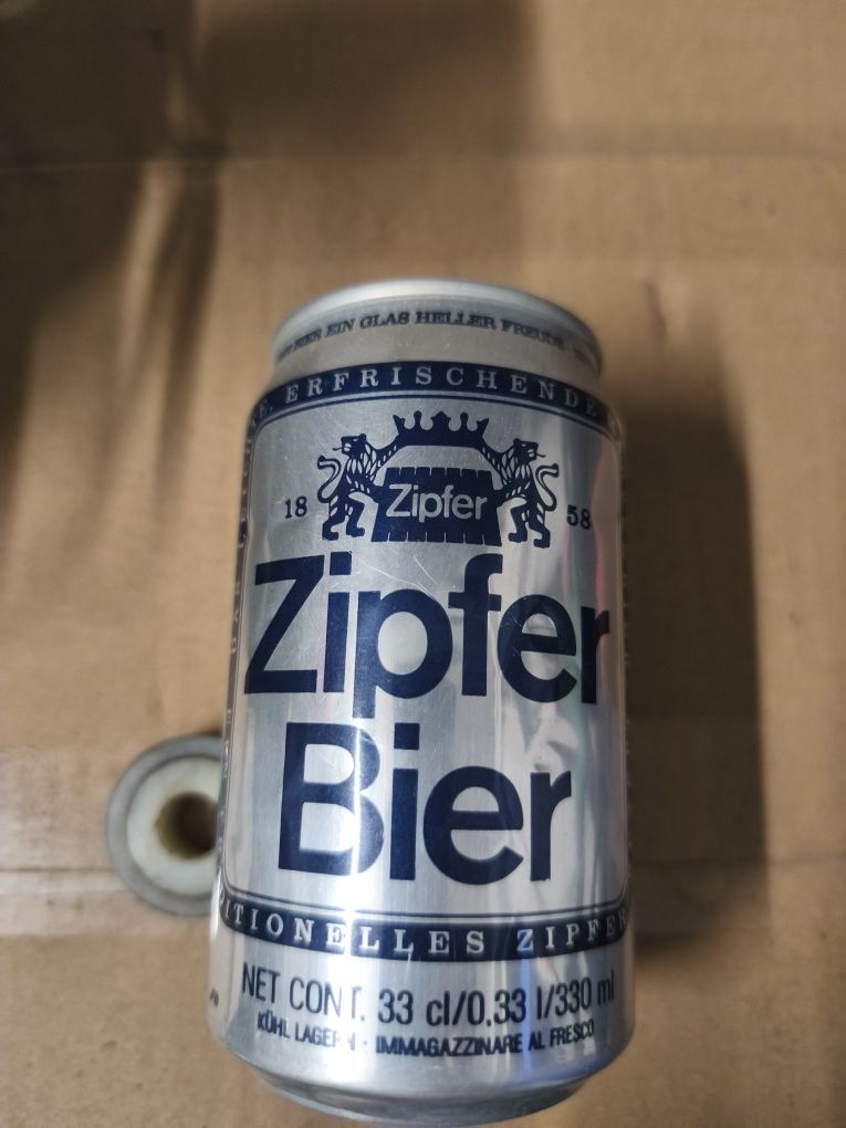 Puszka po piwie Zipfer Bier