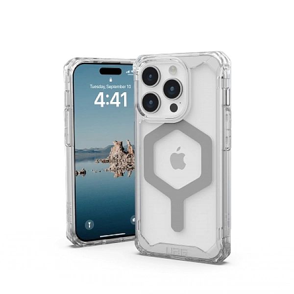 Etui UAG Plyo MagSafe do iPhone 15 Pro - przezroczysto-srebrne