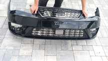 Seat Leon 3 lift 17-20 zderzak przód przedni czarny ly9t  radar pdc