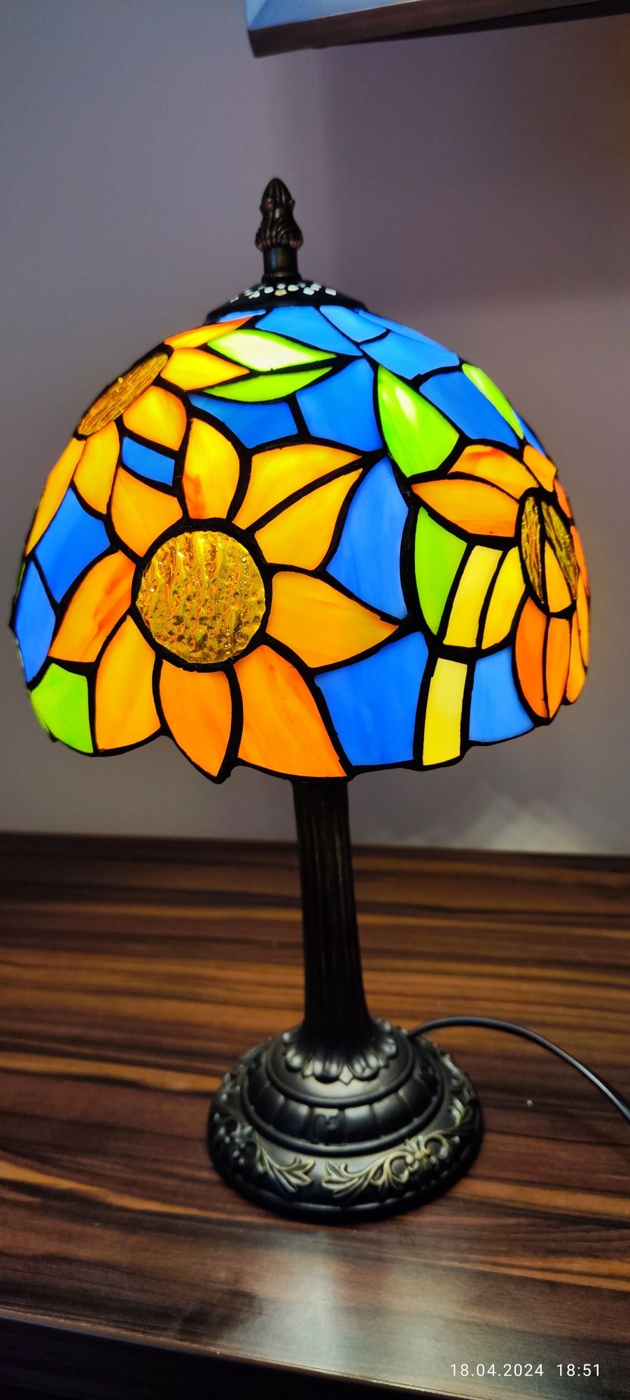 Lampki nocne witrażowe ważka idealne na prezent