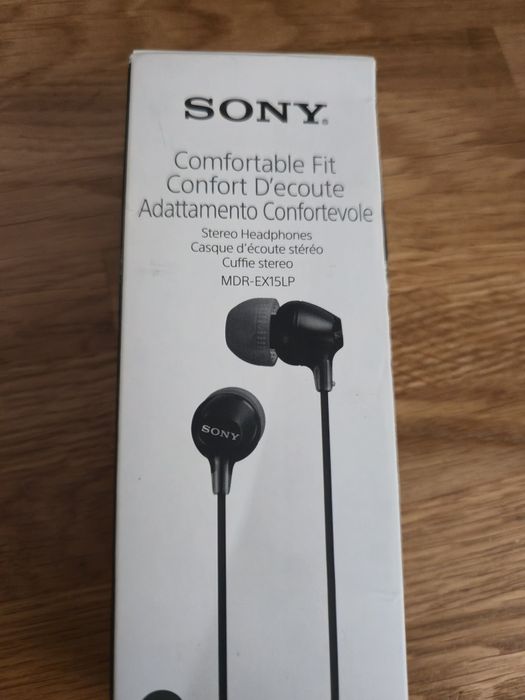 Nowe słuchawki dokanałowe sony mdr-ex15lp