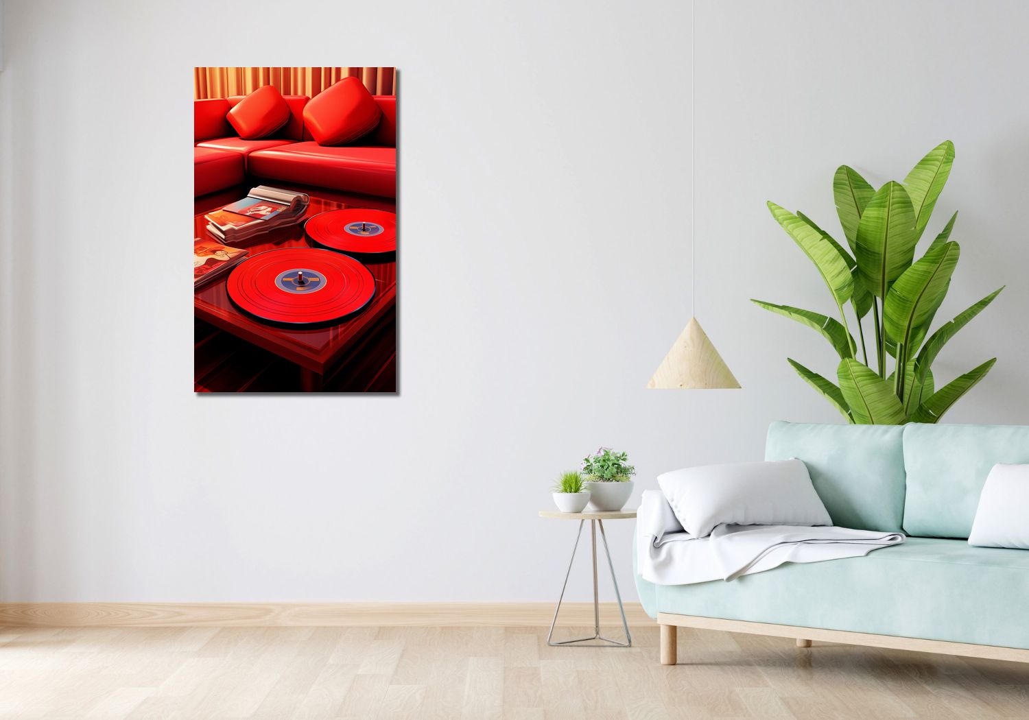 Obraz 60x100cm Czerwień Salonowych Wibracji