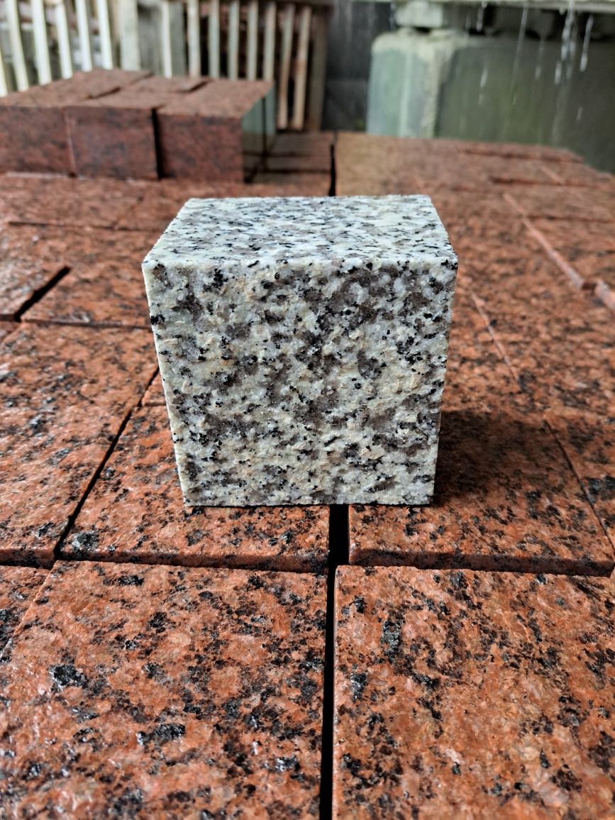 Kostka Granitowa CIĘTA 10x10x6 / Producent /Polski Granit