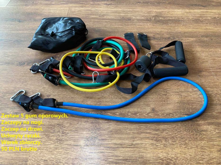 Taśmy tubingi gumy oporowe expandery gym93hurtowniarybnik