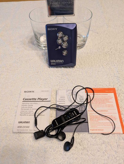 Walkman Sony niebieski wm-ex500 stan bardzo dobry