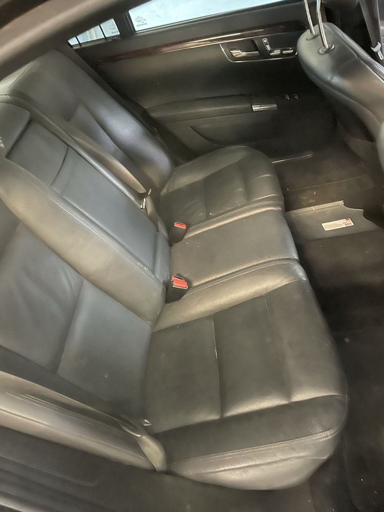 FOTELE kanapa CZARNA SKÓRA Mercedes S221 S LONG lift europa boczki wro
