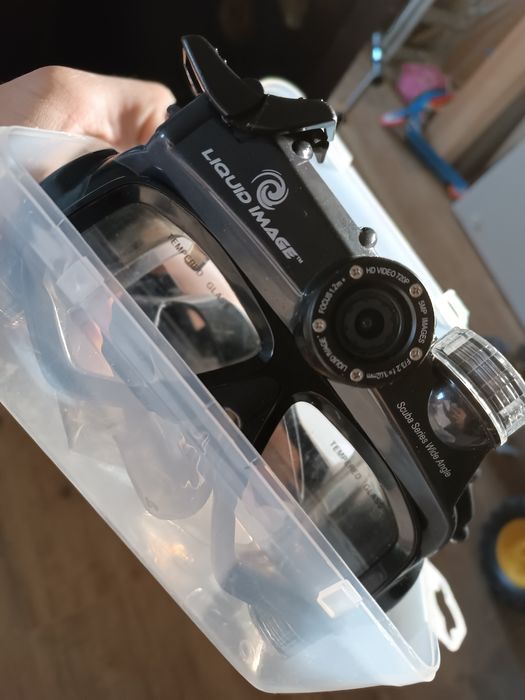 Óculos de mergulho com câmera HD