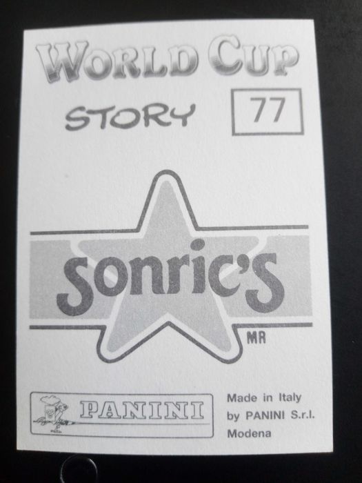 Cromo Panini World Cup Story de Piet Schrijvers no Mundial 74