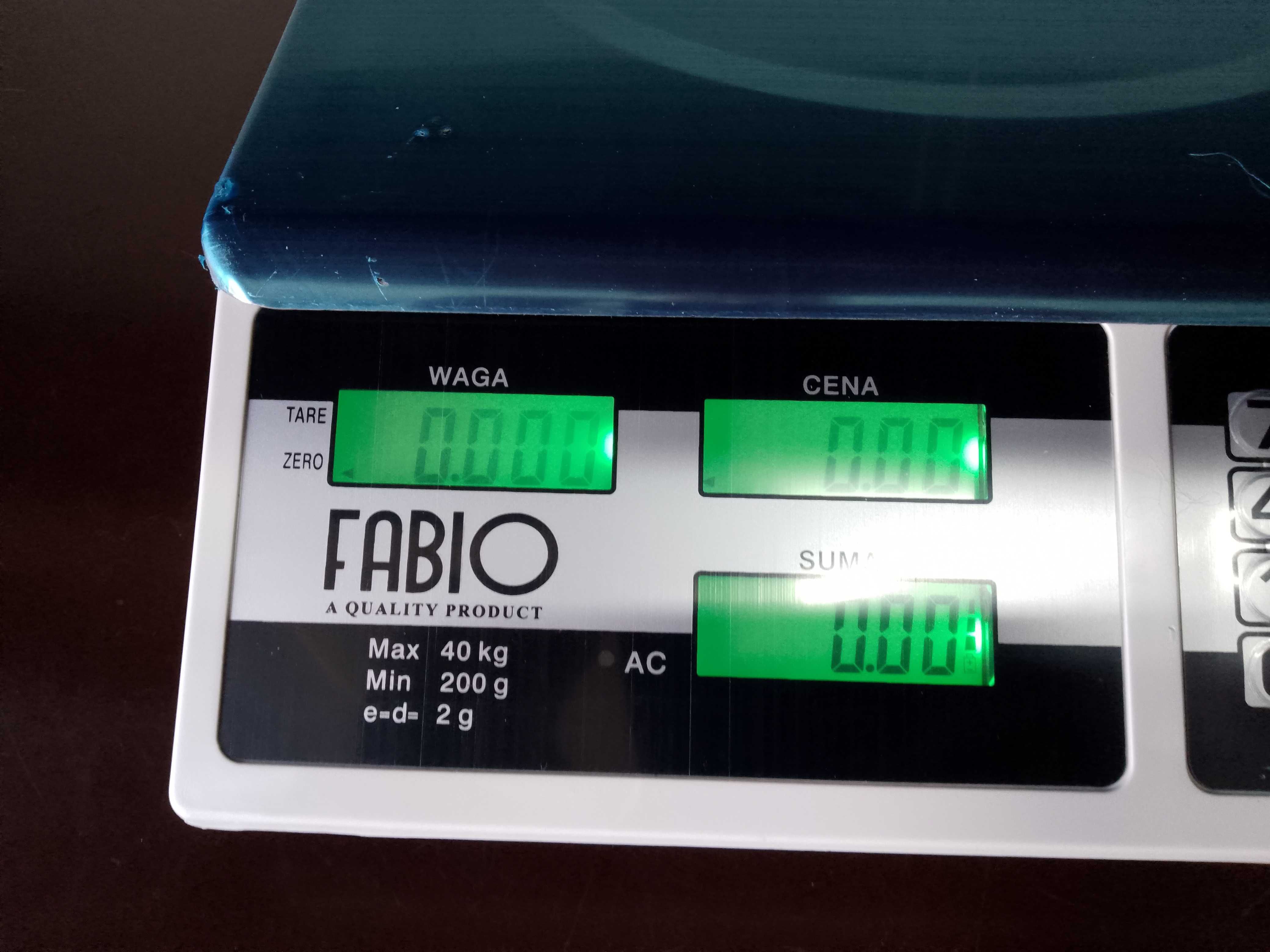 waga sklepowa magazynowa  elektroniczna 40KG/5g  KALKULACYJNA LCD AKUM