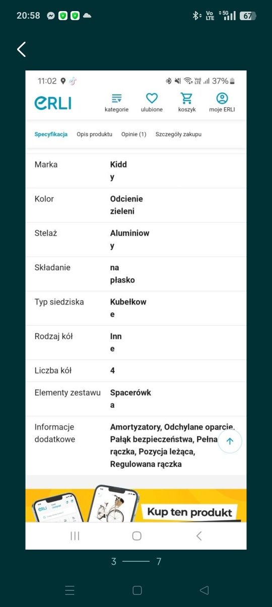 Wózek spacerowy evoglide