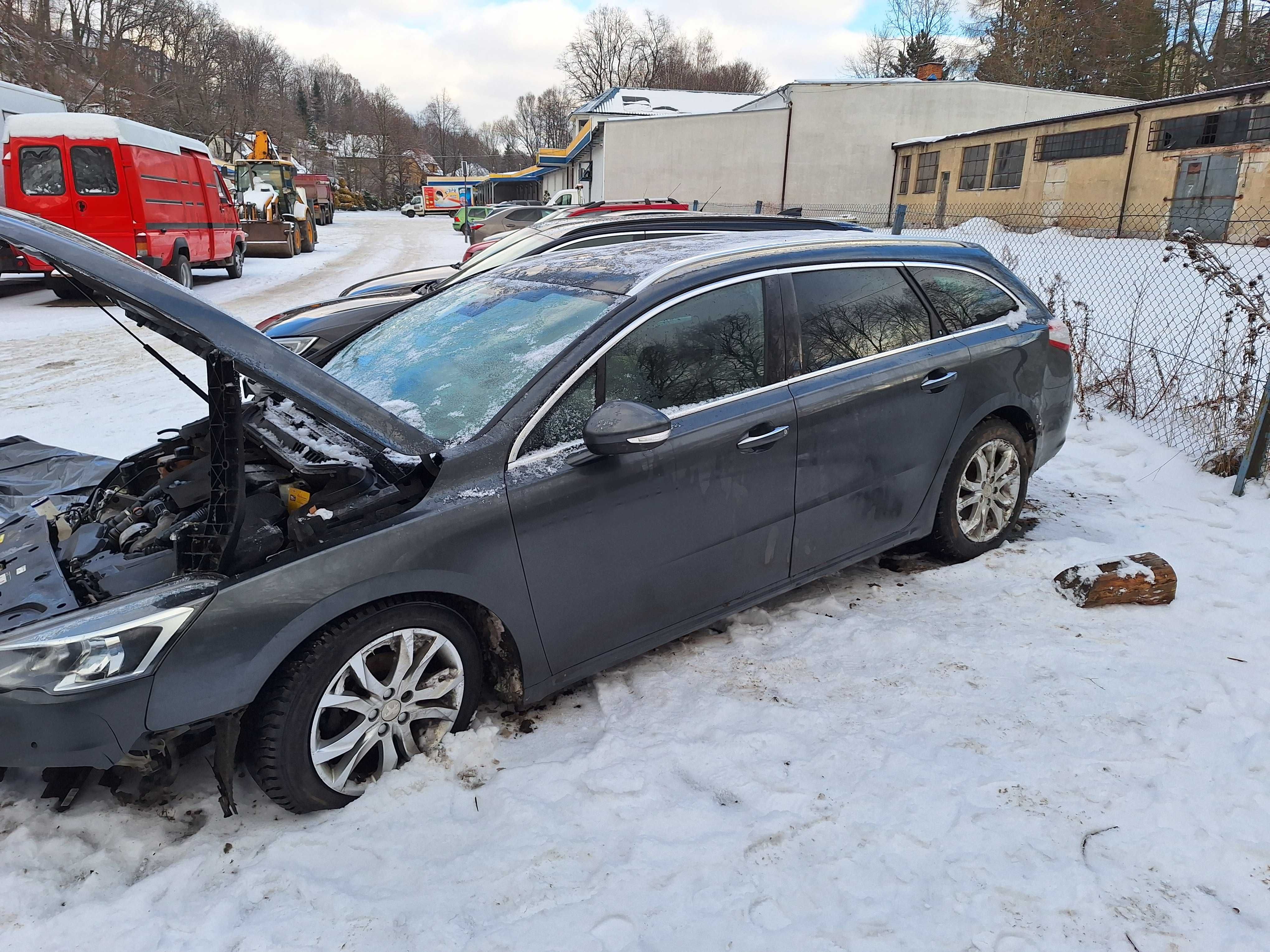 Peugeot 508 1,6 Bluehdi 2016r 200000km uszkodzony, bogata wersja.