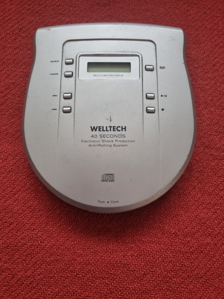 Odtwarzacz CD Welltech ładnie gra stan ok