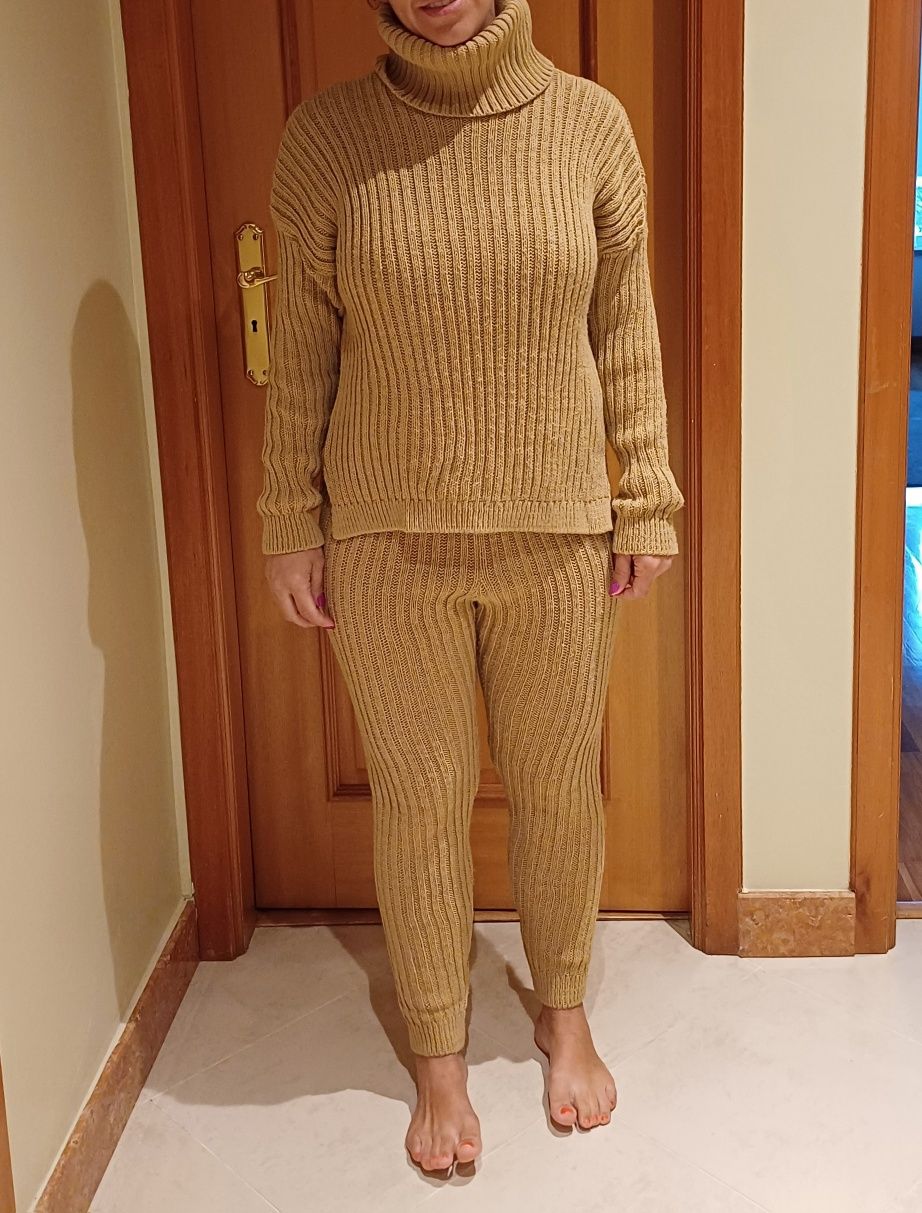 Conjunto em malha camel novo
So experimentei