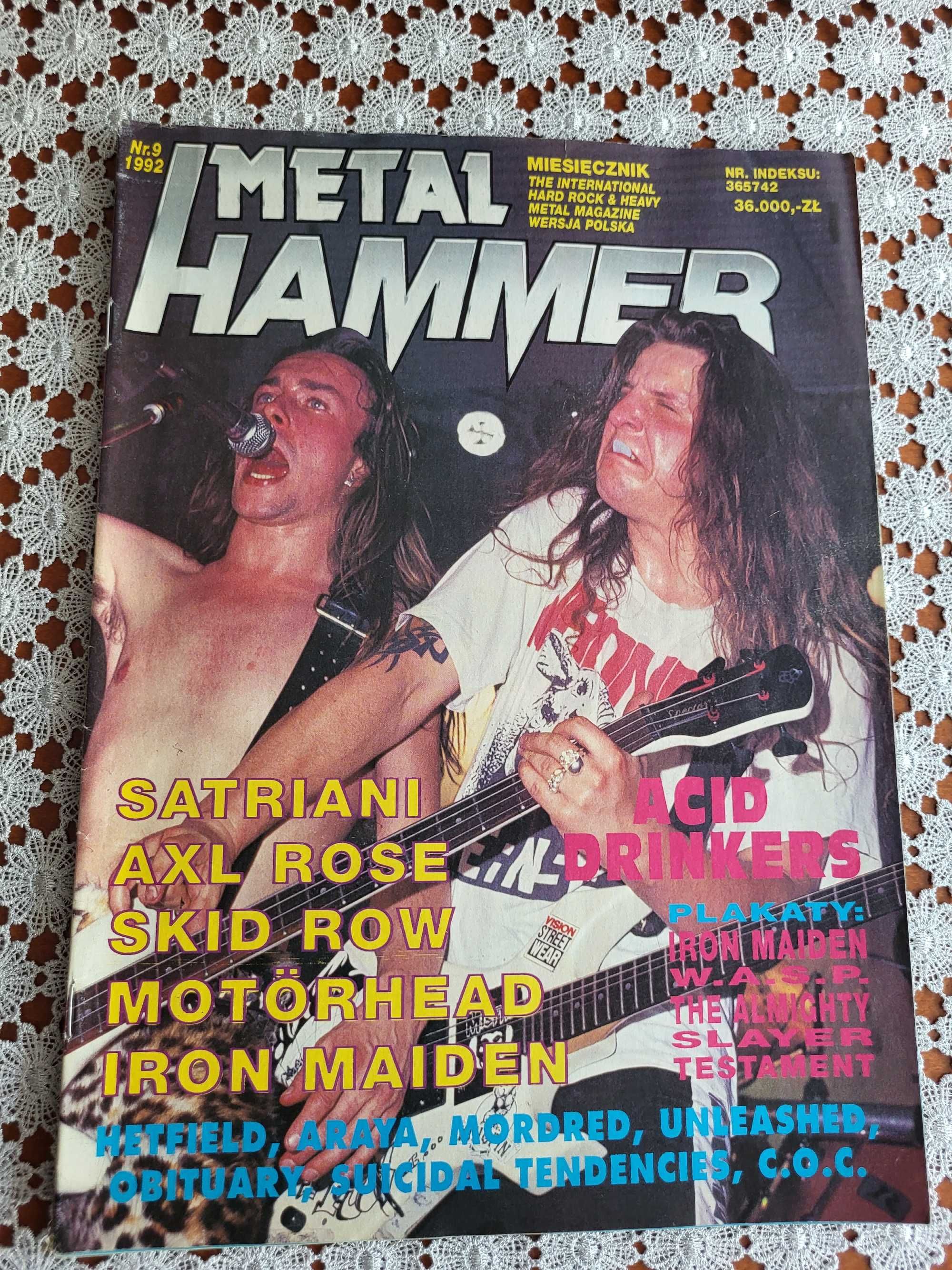 Metal Hammer 9/1992, plakat A3 Testament