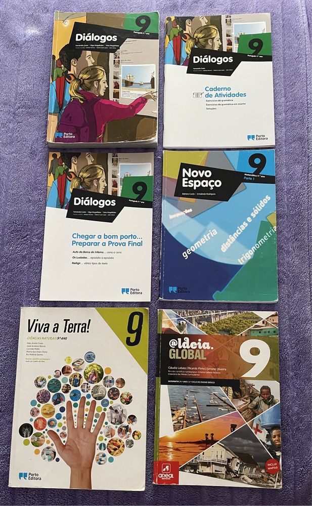 Livros escolares 9 ano