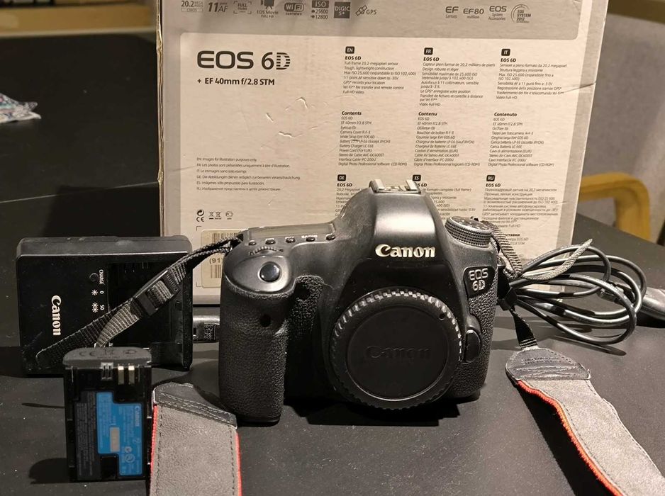 Aparat cyfrowy pełnoklatkowy Canon 6D