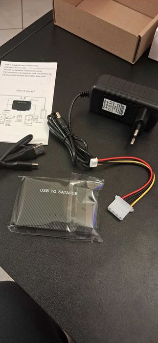 Adapter USB 3.0 do IDE/SATA 2.5"/3.5" HDD/SSD + zasilacz 12V/2A