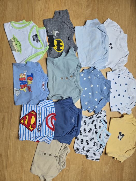 Paka body krótki rękaw 13 szt. Chłopiec 68