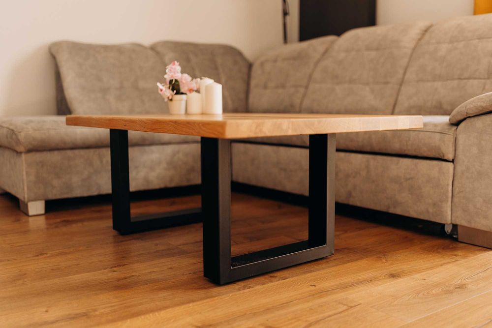 Stolik kawowy loft dębowy 110x75x4cm lite drewno Producent