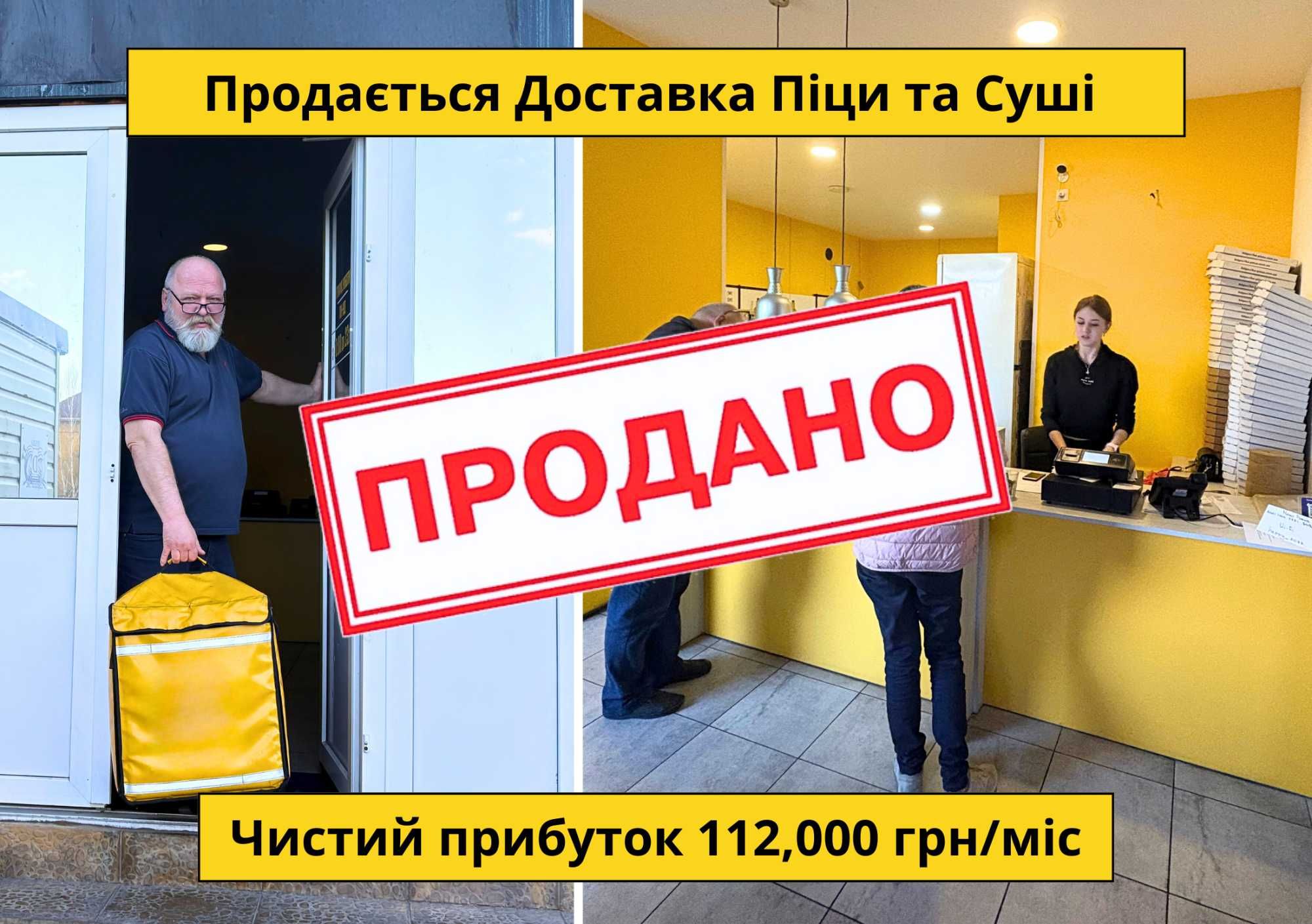 Доставка Піци та Суші: Чистий прибуток 112000 грн/міс. Окупність 9 міс