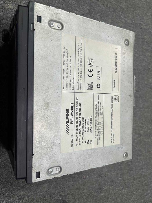 Автомагнитола Alpine IVE-W530BT