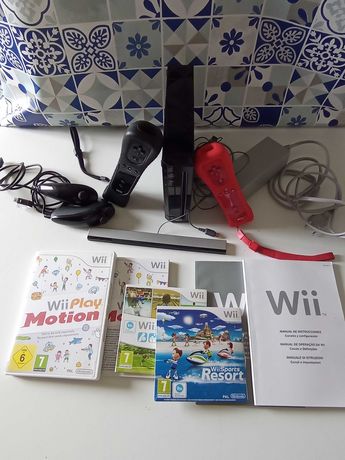 Nitendo Wii + Comandos + Jogos