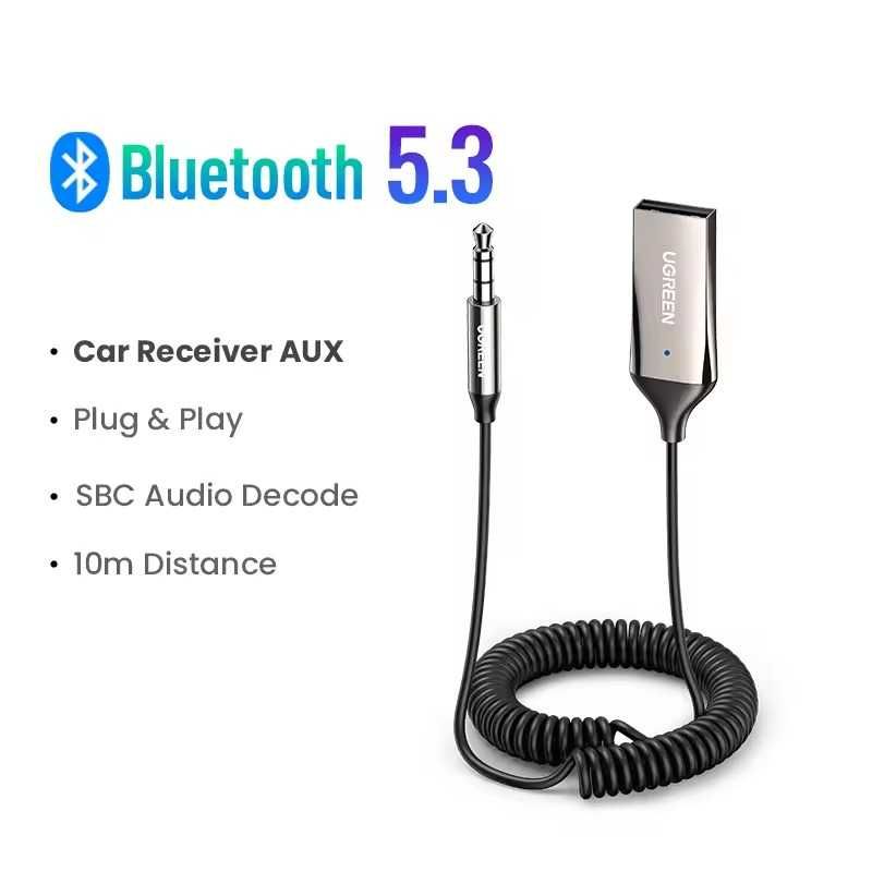 Bluetooth-ресивер Ugreen CM309 Bluetooth Car Aux with Mic (UGR-70601)
