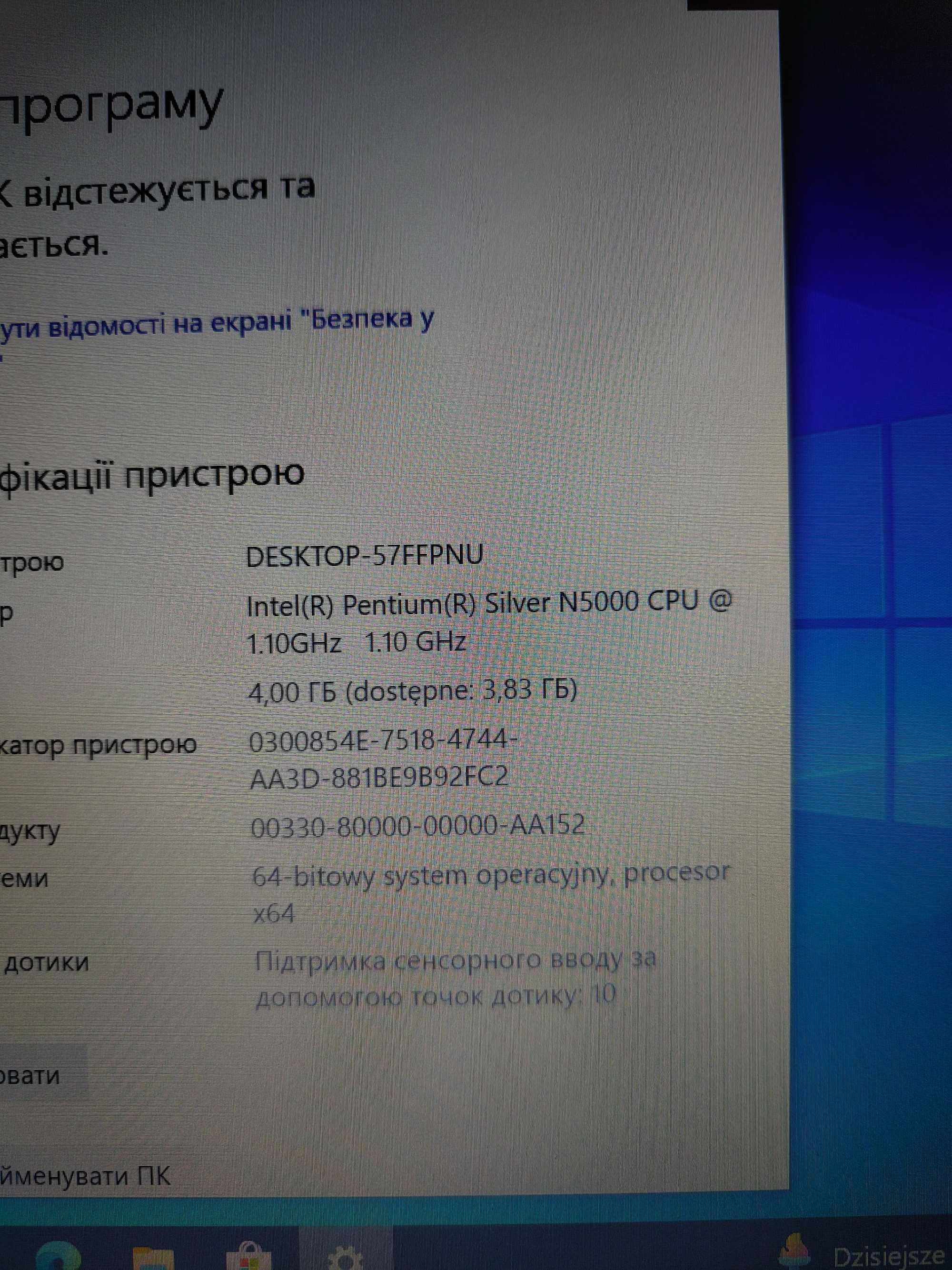 2x Cepter NY310 FHD 128SSD WIN 10 PRO Ekran Dotykowy, Otwierany NA 360