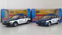 Zestaw Fiat Marea Fiat Marea Weekend Policja Bburago Burago 1:43