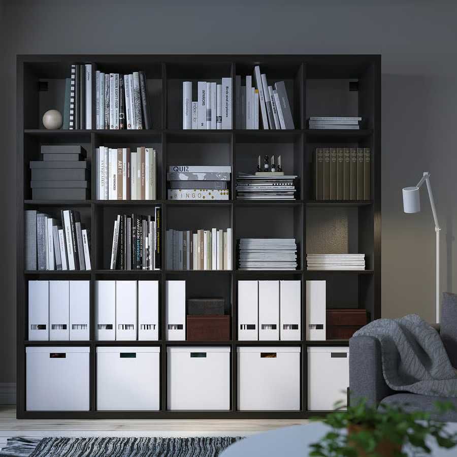 Szafa Regał Ikea Kallax czarnybrąź 5x5 +3 półki