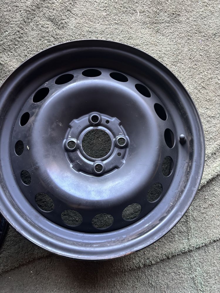 4x100 RENAULT 5J15 ET38 felgi stalowe 60,1 twingo