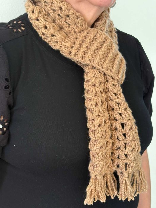 Cachecol Gola de Crochê – Estilo, Conforto e Elegância!