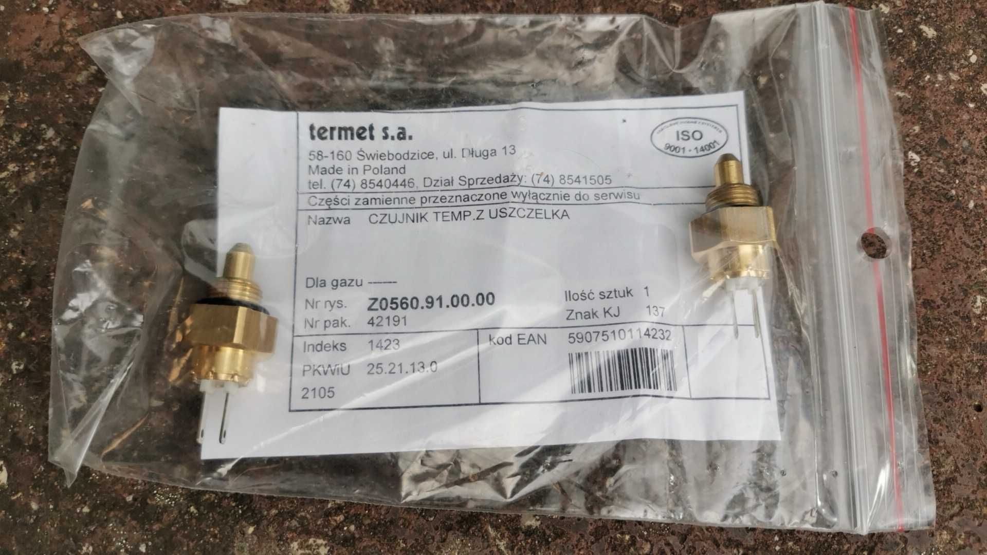 czujnik temperatury NTC Termet Z0560.91.00.00 kocioł Mini Max i inne