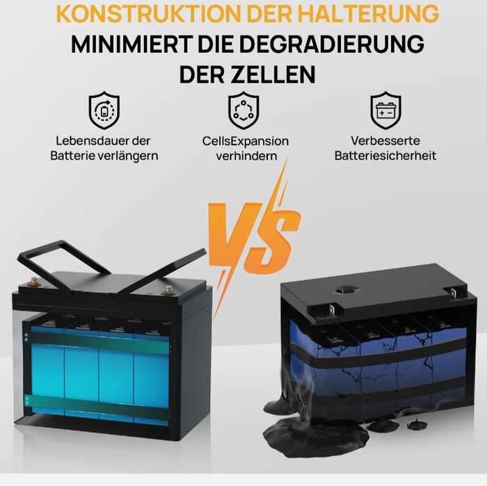 ECO Worthy 12V 100Ah Smart LiFePo4 Akumulator ECO Worthy Bluetooth