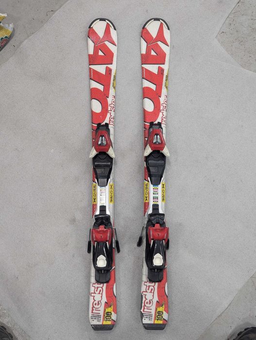 Лижі дитячі Atomic Redster 100 см і Палки elan  lil magic 75 см