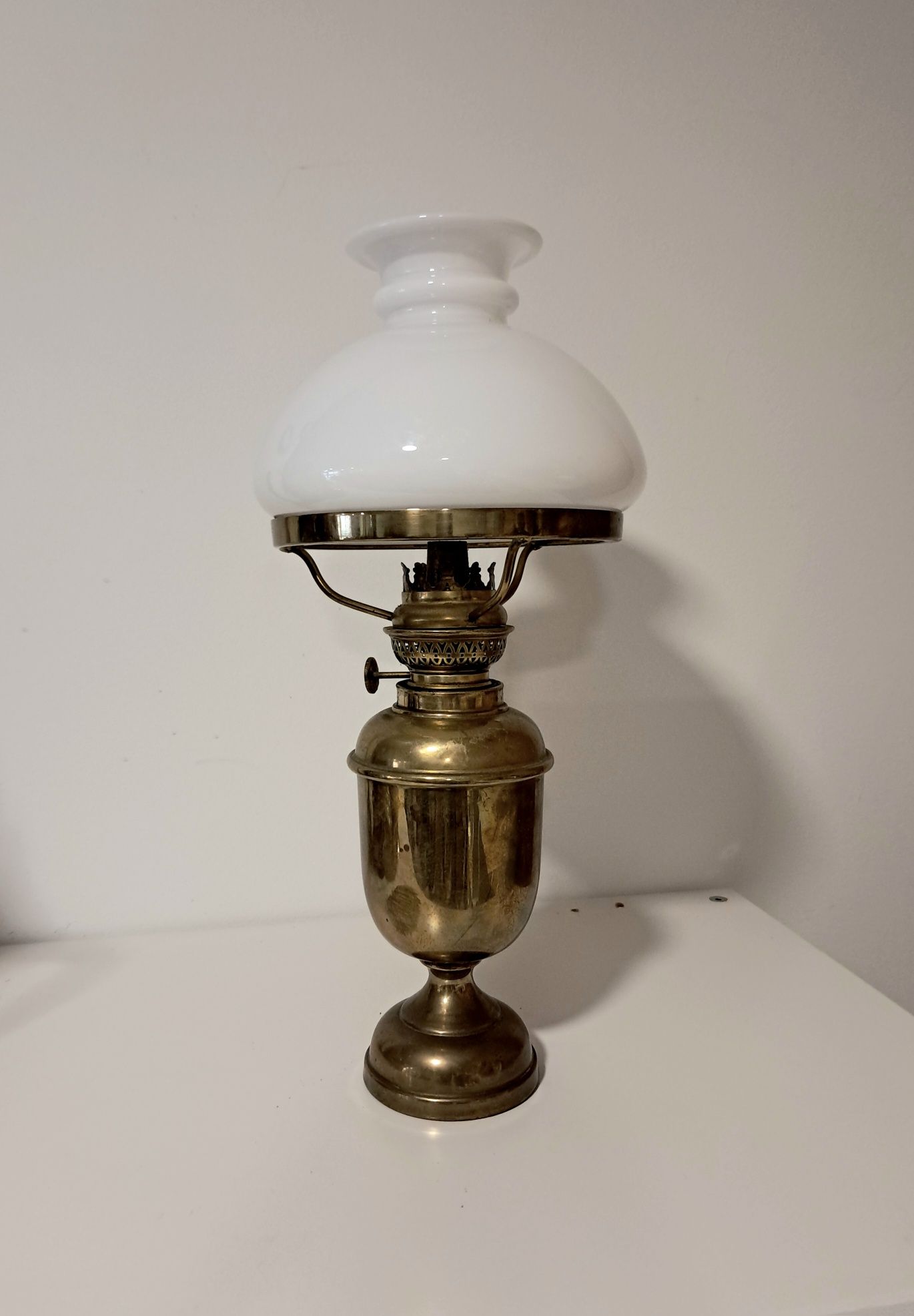 Lampa naftowa mosiężna