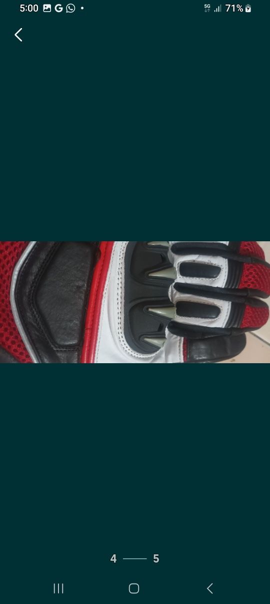 Luvas moto Alboreto novas sem uso 10€ e Mg usadas apenas 5€