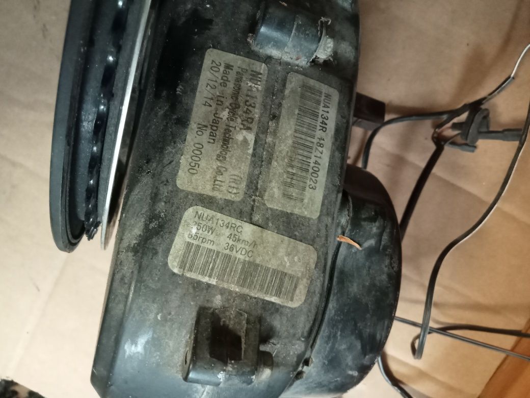 silnik roweru elektrycznego panasonic nua134ra,45km uszkodzony