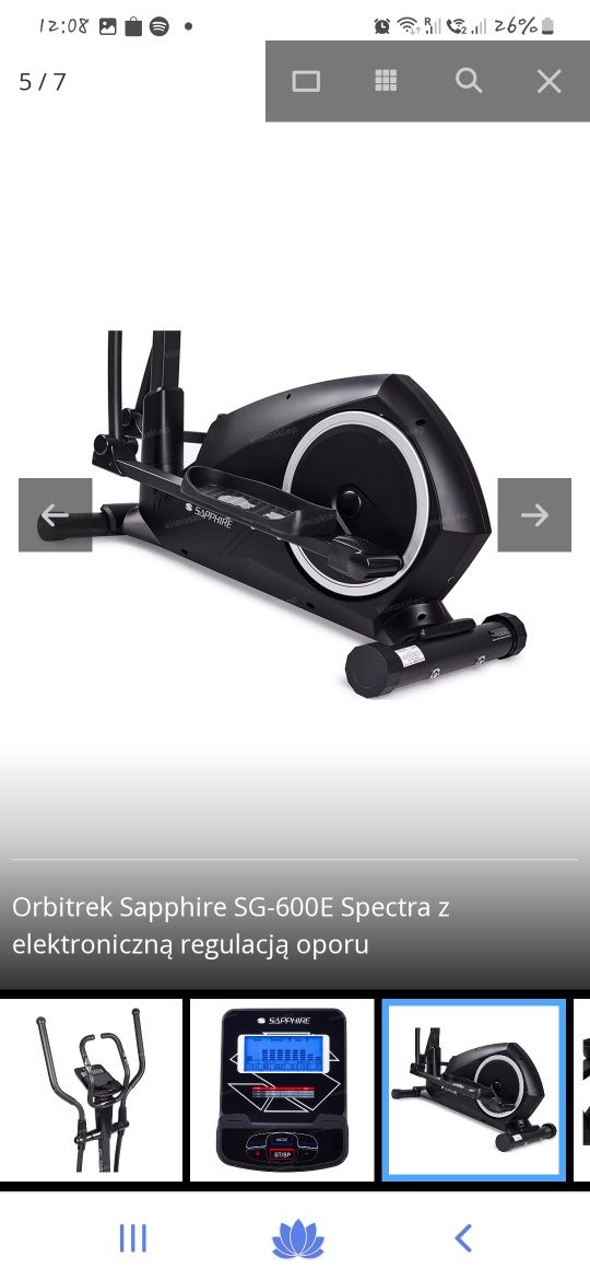 Orbitrek Sapphire SG-600E Spectra 

źródło: https://klimasklep.