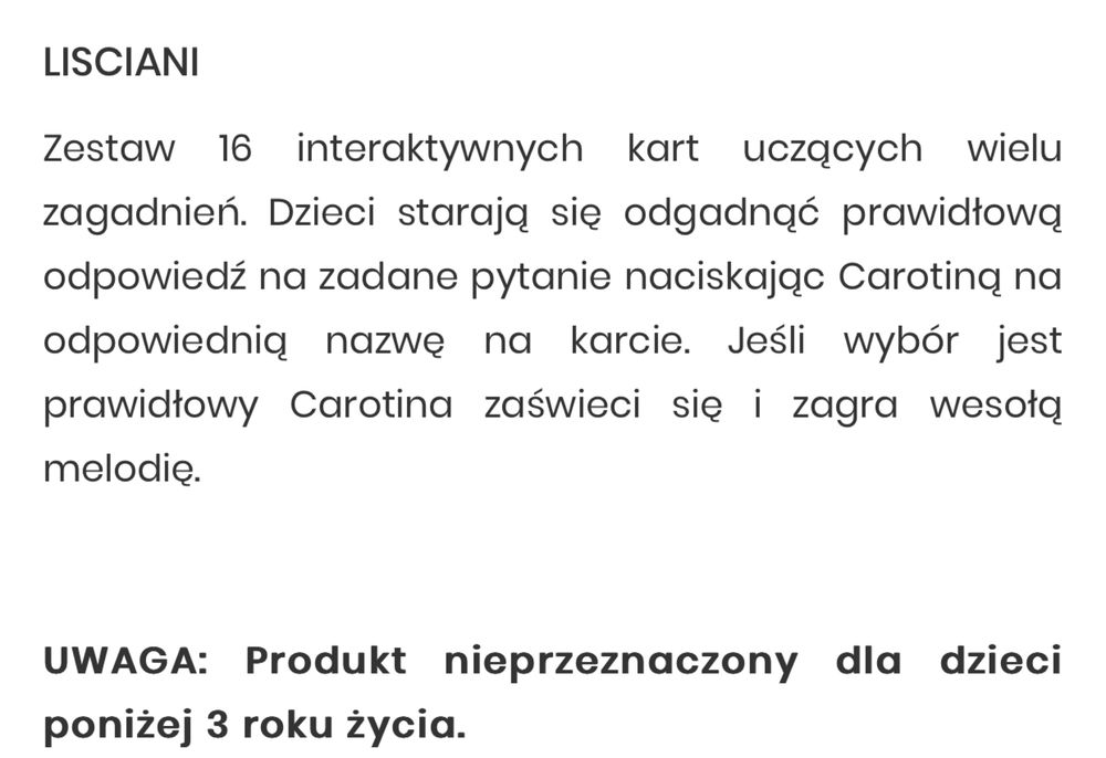 Carotina jedzie na wieś Liściani Puzzle Mówiąca marchewka