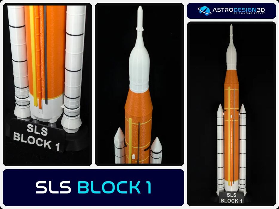Maqueta Foguete SLS (Space Launch System) 1:200