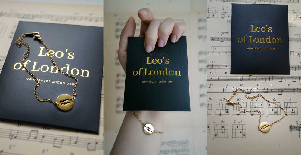 Англійська прикраса браслет знак зодіаку водолій Англія Лондон